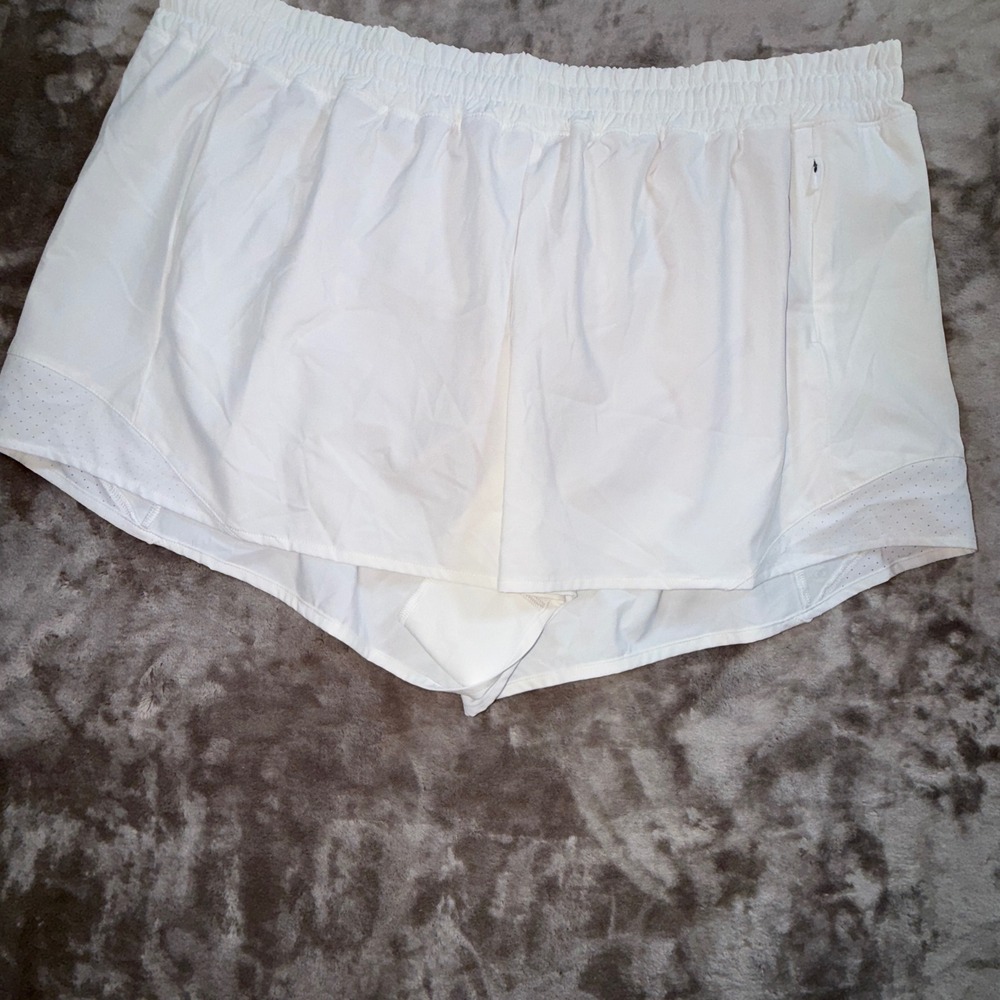 CALIA Mid-Rise Infinity Short Women XL White NEW Run Collection 3in Inseam